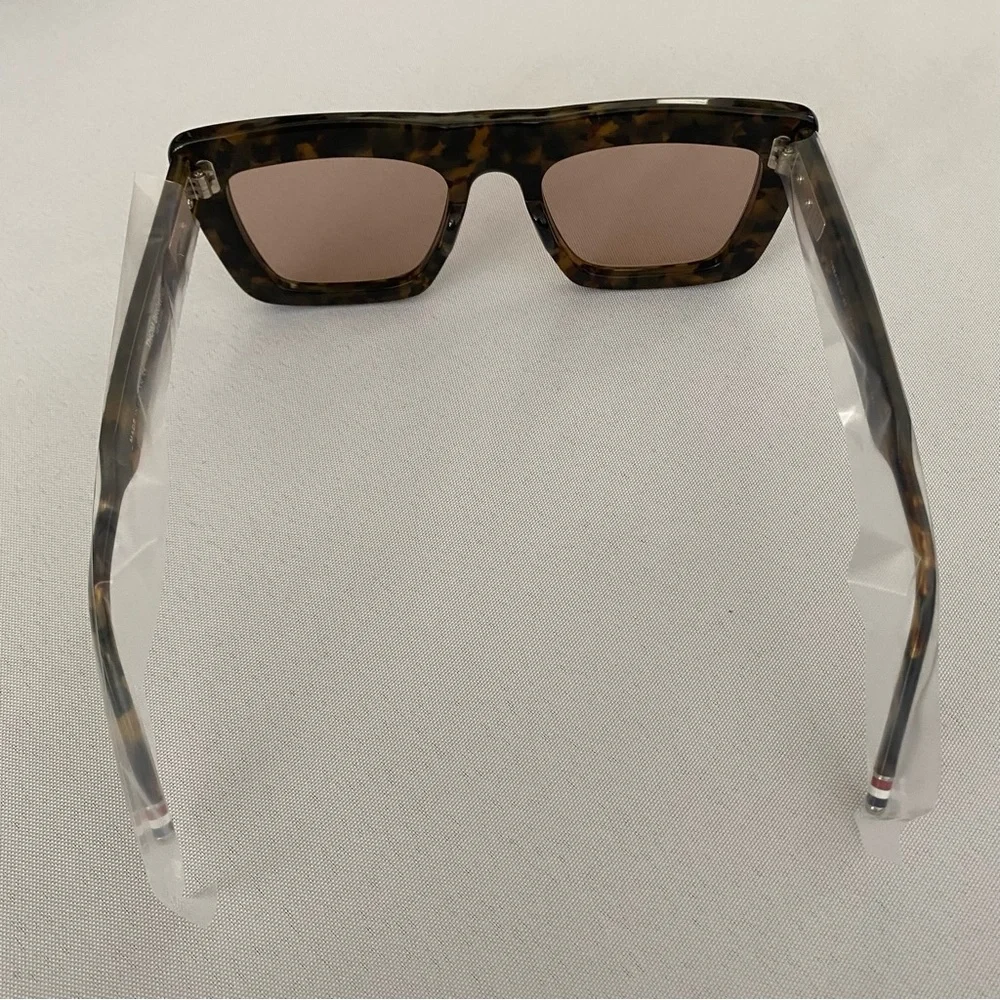 Thom Browne Womens Sunglasses 52mm Square 100% UV Protection Tortoise Luxury NWT